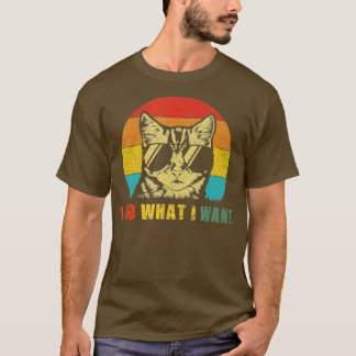 Retro ich das, was ich gewollt Katze lustigen Katz T-Shirt