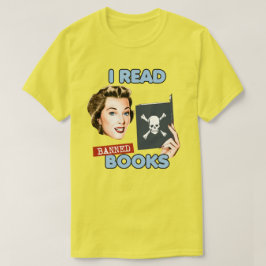 Retro Ich las verbotene Bücher T-Shirt