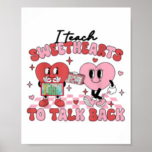Retro ich lehre Sweethearts, um die Slp-Rede zurüc Poster