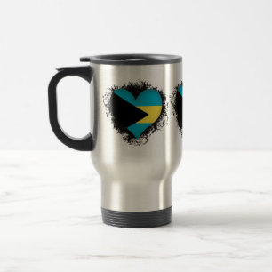 Retro Ich liebe Bahamas Reisebecher