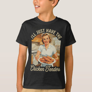 Retro Ich nehme einfach die Chicken Tenders Fast F T-Shirt