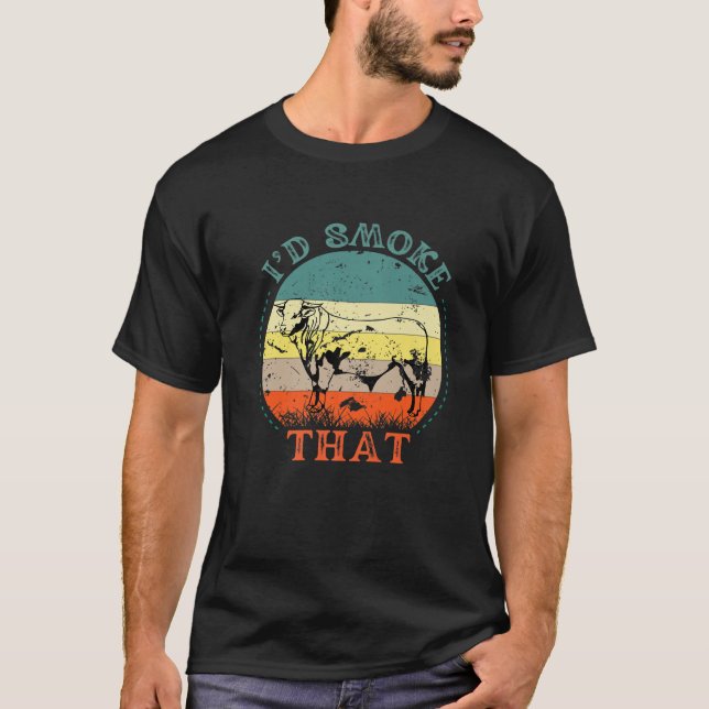 Retro, ich rauche den Vater, der Zubehör GRILLEN T-Shirt (Vorderseite)