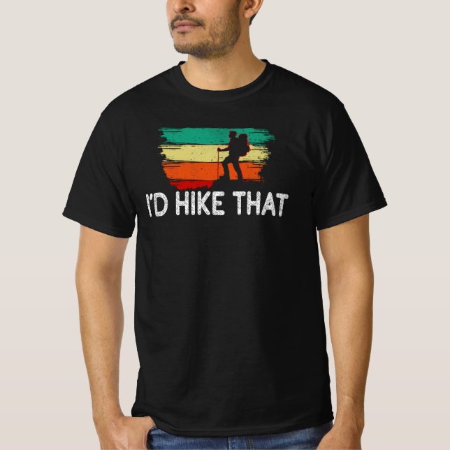 Retro, ich würde das anheben, wandern T-Shirt (Vorderseite)