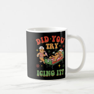 Retro-Icu-Krankenschwester Weihnachten Lebkuchen H Kaffeetasse