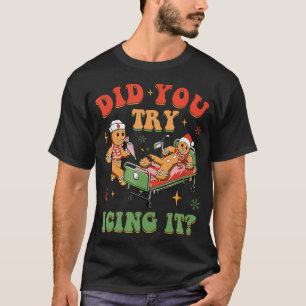 Retro Icu Nurse Weihnachts-Lebkuchen Haben Sie ver T-Shirt