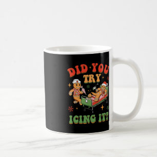 Retro ICU Nurse Weihnachtsgingerbrot Haben Sie ver Kaffeetasse
