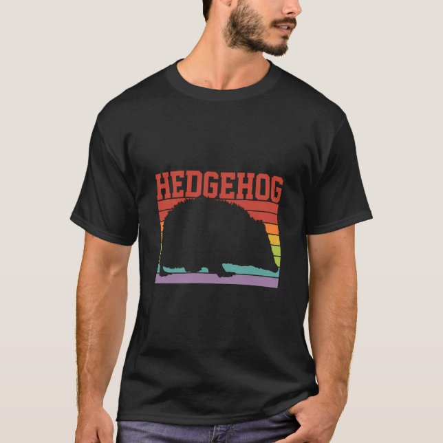 Retro Igel T-Shirt (Vorderseite)