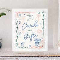 Retro-illustriertes Brautparty mit französischem r