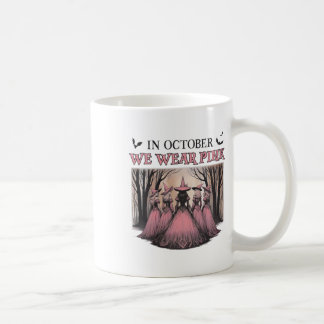 Retro im Oktober tragen wir rosa Hexenkrebs Kaffeetasse