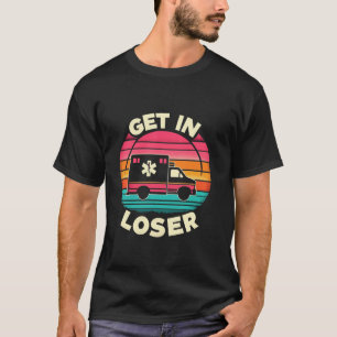 Retro in Loser Funny AMR Krankenpflege EMS EMT Par T-Shirt
