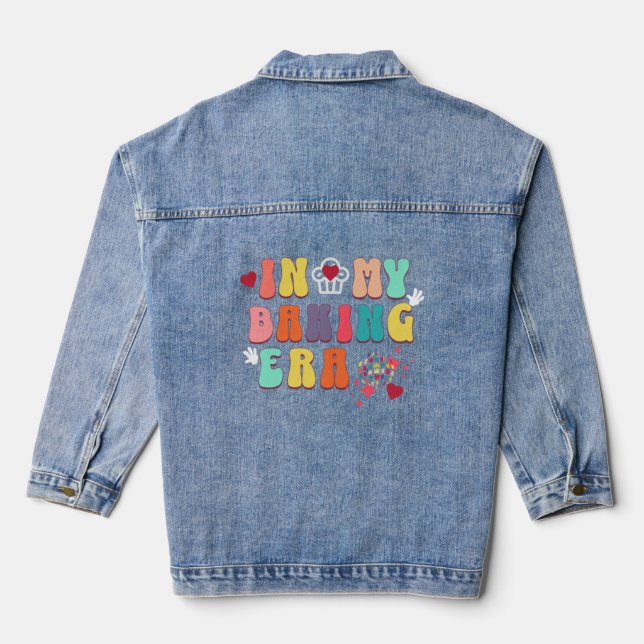 Retro in meiner Backenzeit Jeansjacke (Rückseite)