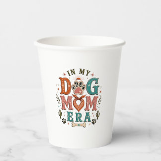 Retro-In-meiner-Hundemutter-Ära-Damen-T-Shirt Pappbecher