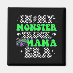 Retro In Meiner Monster Truck Mama Ära Monster Tru Magnet