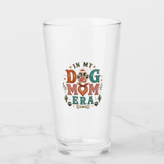 Retro In My Dog Mom Era Damen T-Shirt Glas
