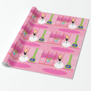 Retro in rosa Wrapping Paper Geschenkpapier