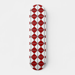 Retro in Rot und Weiß Skateboard