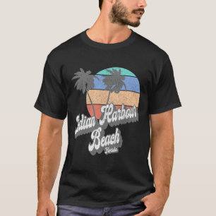 Retro Indian Harbour Beach Florida Fl Vintage Stra T-Shirt