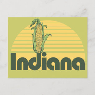Retro Indiana Feiertagspostkarte