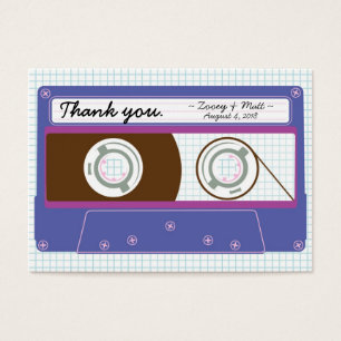 Retro Indie Mixtape Hochzeit (Lila/Blau)