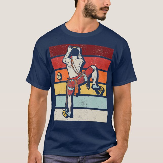 Retro Innenwand Klettergarten Klettergarten T-Shirt (Vorderseite)