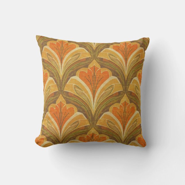 Retro Inspired Floral Pillow Kissen (Vorderseite)
