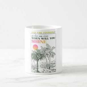 retro inspirierendes Selbstfürsorge-Zitat  Kaffeetasse