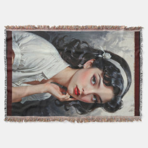 Retro Inspiriert Portrait von nachdenklicher junge Decke