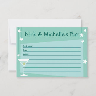 Retro Inspiriert Rezept-Karte