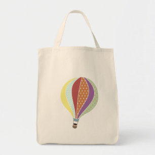 Retro-inspirierte Heißluftballon-Tasche Tragetasche