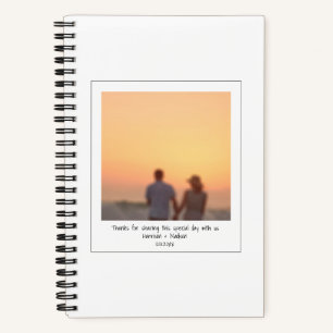 Retro Instant Foto Pärchen Namen nach Maß Notizbuch