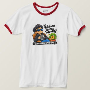 Retro-Investor-Ringer-T-Shirt - Cooler Investor T-Shirt