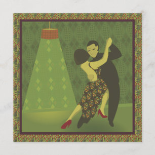 Rétro invitation de danse