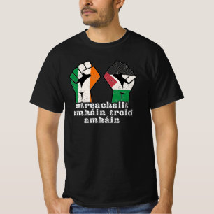 Retro Ireland Palestina Solidarity Fist Revolution T-Shirt