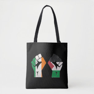 Retro Ireland Palestina Solidarity Fist Revolution Tasche
