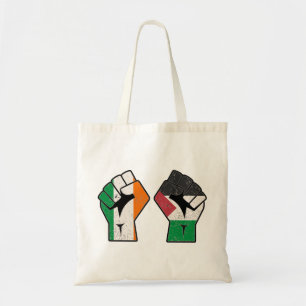 Retro Ireland Palestina Solidarity Fist Revolution Tragetasche