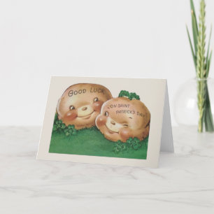 Retro Irish Potato St. Patrick's Day Card Karte