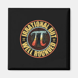Retro irrationale, aber gut gerundete Pi Day Vinta Magnet