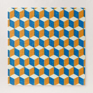 Retro-isometrische Würfel, geometrische Illusion