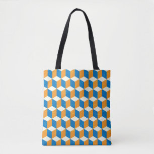 Retro-isometrische Würfel, geometrische Illusion Tasche