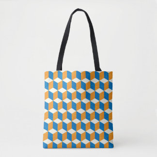 Retro-isometrische Würfel, geometrische Illusion Tasche