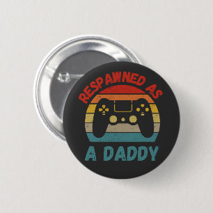 Retro ist als Daddy Gamer New Dad Gamer wiedergebo Button