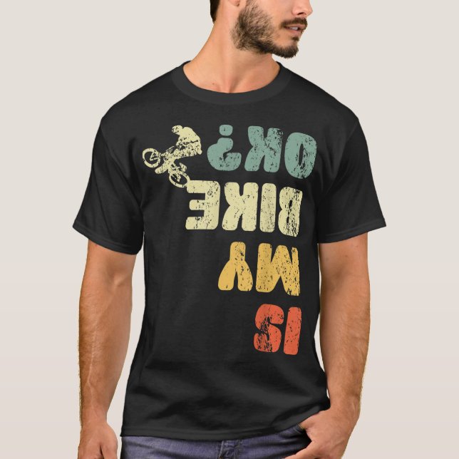 Retro ist mein Bike Ok Jugend Mens Kinder Frauen V T-Shirt (Vorderseite)