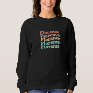 Retro Italien Hippie-Stadt 70er Jahre - Retro Flor Sweatshirt