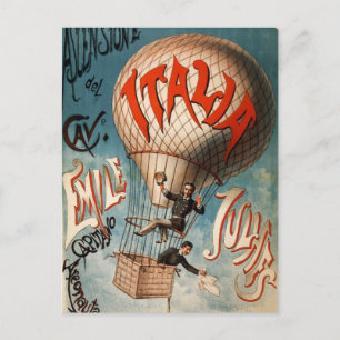 Retro Italy Europe Vintage Travel Postkarte
