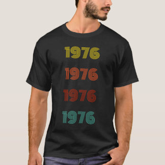 Retro-Jahr-Typografie 1976 T-Shirt