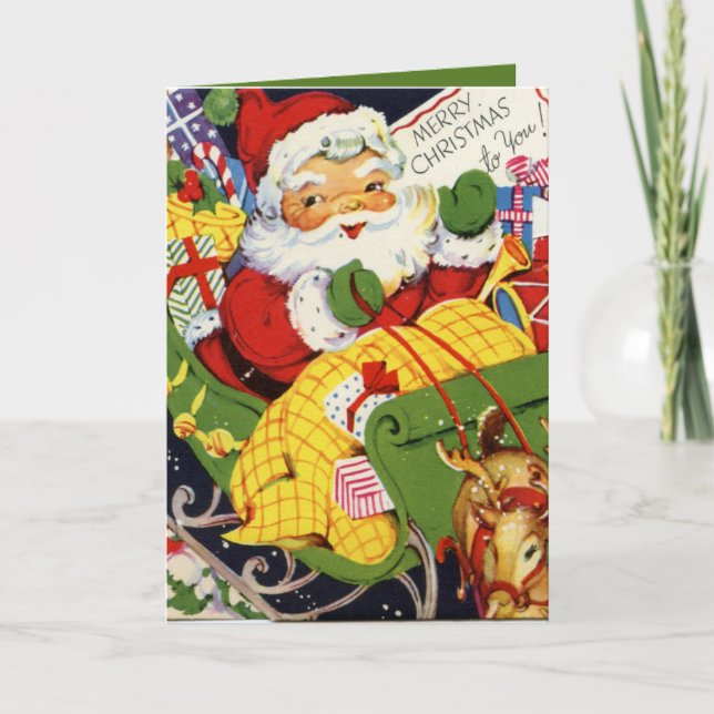 Retro-Jahrgang Weihnachten (Vorderseite)