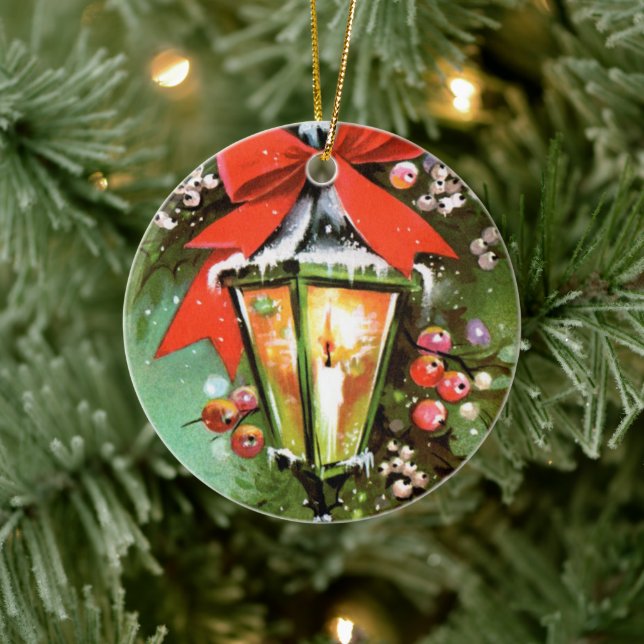 Retro-Jahrgang Weihnachten Keramik Ornament (Baum)