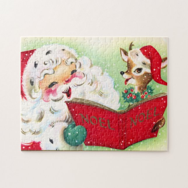 Retro-Jahrgang Weihnachten Weihnachtsfeiertag (Horizontal)