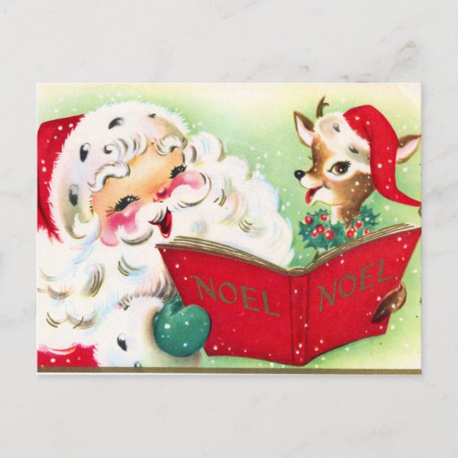 Retro-Jahrgang Weihnachten Weihnachtsfeiertag Post (Vorderseite)