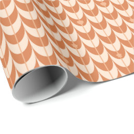 Retro-Jakobsmuschel-Geometrisches Muster Geschenkpapier
